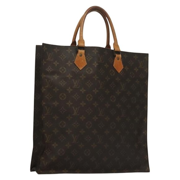 LOUIS VUITTON Monogram Sac Plat Hand Bag M51140 LV Auth 135616 - Picture 1 of 16